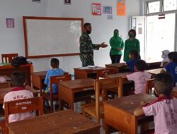 Sambut HUT TNI Ke 76 Kodim 1511/ Pulau Moa Giat Lomba Mewarnai