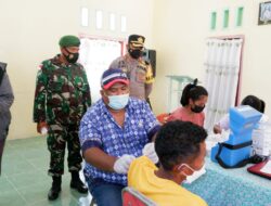 Kapolres MBD Tinjau Lokasi Vaksinasi Di Pulau Kisar 