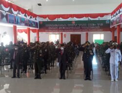 Kodim 1511/P.Moa Gelar Upacara HUT TNI yang Ke 76 Dengan Live Streaming