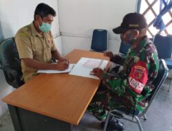 Perbaharui Data Wilayah, Babinsa Laksanakan Puldata Ter Dengan Sekdes