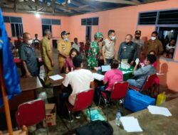 BUPATI BERSAMA FORKOPIMDA MBD LAKUKAN TINJAUAN SERBUAN VAKSINASI Di DESA LUANG TIMUR