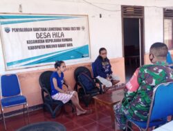 Sambut ”Nataru” Babinsa 1511-05/Wonreli Giat Komsos Bersama Pendeta Dan Ketua Majelis Jemaat