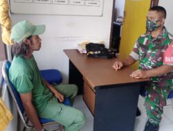 Babinsa Lakukan Giat Komsos Bersama Linmas Desa Hila