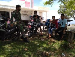Babinsa-04/Serwaru Giat Komsos Bersama Warga Binaan