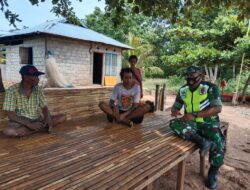 Tingkatkan Kemanunggalan TNI Dengan Rakyat, Babinsa Giat Komsos Dengan Warga Binaannya