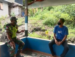 Rutin Giat Komsos, Babinsa Turun Ke Rumah Warga Binaan