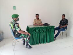 Pererat Tali Silaturahmi, Babinsa Komsos Dengan Perangkat Desa