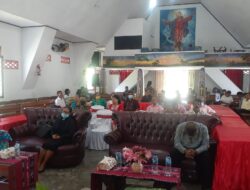 Babinsa Serda Ahmad Menghadiri Persidangan Jemaat GPM Eben Hezer