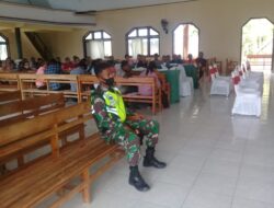 Babinsa Hadiri Pembukaan Sidang Jemaat GPM Letziara yang ke 33