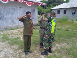 Bantu Pembinaan Linmas, Babinsa Koramil 1511-01/Tiakur Latih PBB