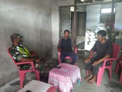 DEKATKAN DIRI DENGAN MASYARAKAT, BABINSA GIAT KOMSOS SAMBANGI WARGA DESA BINAAN