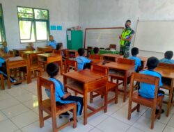 Beri Bekal Ilmu, Babinsa-03/Tepa Mengajar Wasbang kepada Murid Sekolah Dasar