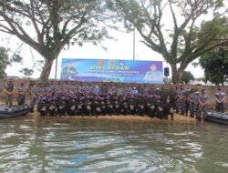 PENUTUPAN DIKLATSAR MENWA UNPATTI DI DERMAGA BEACHING LANTAMAL IX