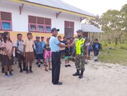 Babinsa Koramil-02/P. Masela Berikan materi PBB kepada siswa-Siswi Sekolah Dasar