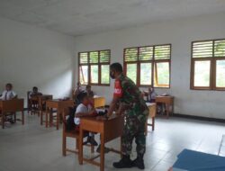 Babinsa Berikan Wawasan Kebangsaan, kepada Siswa SD