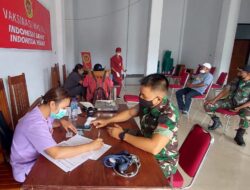 Sukseskan Program Vaksinasi, Seluruh Personil Kodim 1511/Pulau Moa, Menerima Vaksin Booster