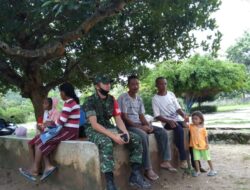 Rutin Lakukan Komsos, Babinsa Himbau Protkes Kepada Warga Binaan