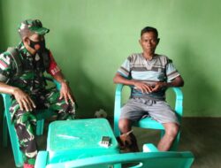 Ajak Warga Desa Ilwaki Disiplin Prokes Dan Kamtibmas, Babinsa Komsos Dengan Warga Binaannya