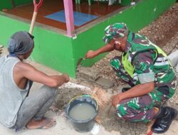 Babinsa Karbak, Bantu Warga Binaan Pembuatan Tepat Tanaman Bunga