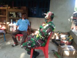 Giat Komsos Sarana Kebersamaan, Babinsa Koramil-03/Tepa Dengan Warga Binaan
