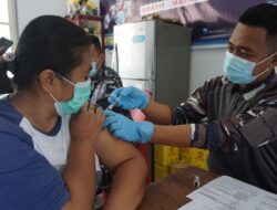 MENUJU INDONESIA SEHAT, LANTAMAL IX KOBARKAN SEMANGAT VAKSINASI COVID – 19