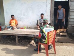 BABINSA KORAMIL 1511-06/WETAR RUTIN GELAR KOMSOS DALAM GIAT BINTER