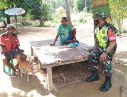 Ciptakan Keakraban, Babinsa-06/Wetar Rutin Laksanakan Komsos Dengan Warga Binaan