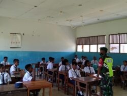 Babinsa-06/Wetar, Berikan Wawasan Kebangsaan Bagi Siswa SMPN 3 PP.Terselatan