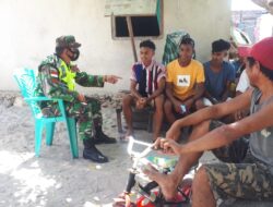 Babinsa Melaksanakan Komsos bersama Warga Binaan