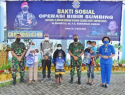 LANTAMAL IX AMBON GANDENG YCCC MAKASSAR SELENGGARAKAN OPERASI BIBIR SUMBING GRATIS