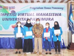 PENYERAHAN BONUS DAN SERTIFIKAT, BAGI 30 PEMENANG KOMPETISI VIRTUAL MAHASISWA UNIVERSITAS PATTIMURA TAHUN 2021
