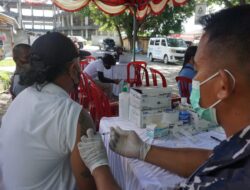 VAKSINASI KELILING, LANTAMAL IX SASAR TERMINAL TRANSIT PASSO AMBON