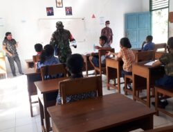 Babinsa Koramil-01/Tiakur Beri Materi Wawasan kebangsaan kepada Pelajar SMP