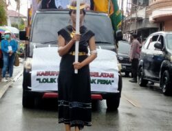 Kafilah Kab.Bursel Ikut Pawai Ta’aruf, Dalam Memeriahkan MTQ ke XXIX Tingkat Promal Tahun 2022
