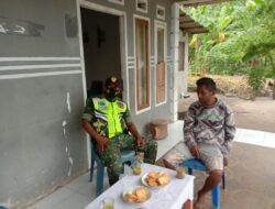 Jalin Silaturahmi, Babinsa Komsos Dengan Warga Binaan