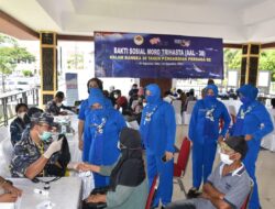 PERSADA 92 TINJAU SERBUAN VAKSIN COVID-19 LANTAMAL IX AMBON DI LAPANGAN MERDEKA