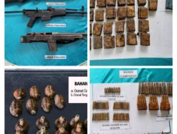 Masyarakat Sukarela Serahkan Munisi Kepada Satgas Kodim Malut Yonif RK 732/ Banau
