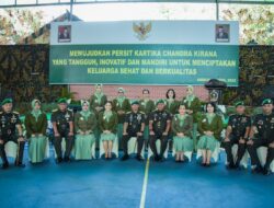 Puncak HUT Persit, Pangdam Pattimura Berikan Kejutan Kue