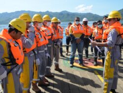 BKP-BTR Gelar Simulasi Keadaan Darurat di Kapal