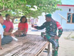 Babinsa-03/Tepa, Giat Komsos Bersama Ibu-Ibu di Desa Watuwey
