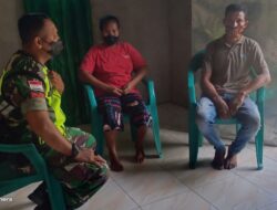 Wujud Kedekatan, Babinsa Komsos Kerumah Warga Binaan