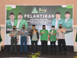 Danrem 151/Binaiya, Hadiri Pelantikan Pimpinan Wilayah dan Pengurus Gerakan Pemuda Ansor Wilayah Maluku