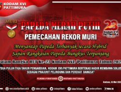 Papeda Merah Putih HUT Kodam Pattimura