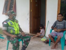 Terus Jaga Hubungan Baik, Babinsa Melaksanakan Komsos Dengan Warga Binaan