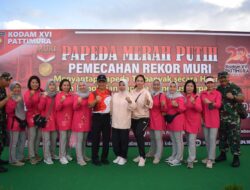 Korem 151/Binaiya Bangga menjadi bagian pecahkan rekor muri makan papeda.