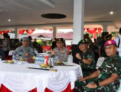 BRIGJEN TNI (MAR) SAID LATUCONSINA, M.M., M.T., HADIRI APEL BERSAMA TNI-POLRI DI LAPANGAN TAHAPARY