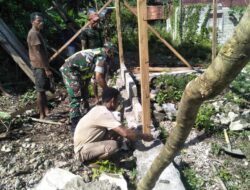 Babinsa Karya Bakti, Bantu Warga Bangun Rumah