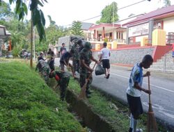 Ciptakan Kenyamanan, Prajurit Zidam XVI/Pattimura Bersihkan Rumah Ibadah