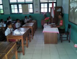 Babinsa Sertu Rokim, Berikan Wasbang Kepada Siswa SDN Wakarleli