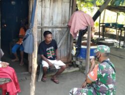 Jaga Hubungan Baik, Babinsa Koramil 1511-02/P.Masela Giat Komsos dengan Warga Binaan